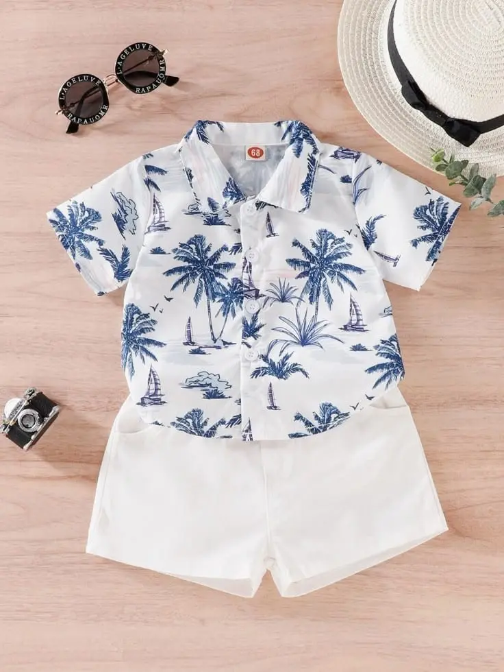 Hawaiian Beach Outfit Set