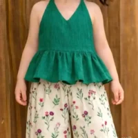 Girls’ Halter Ruffle Pant Set