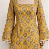 Mustard Short Kurti