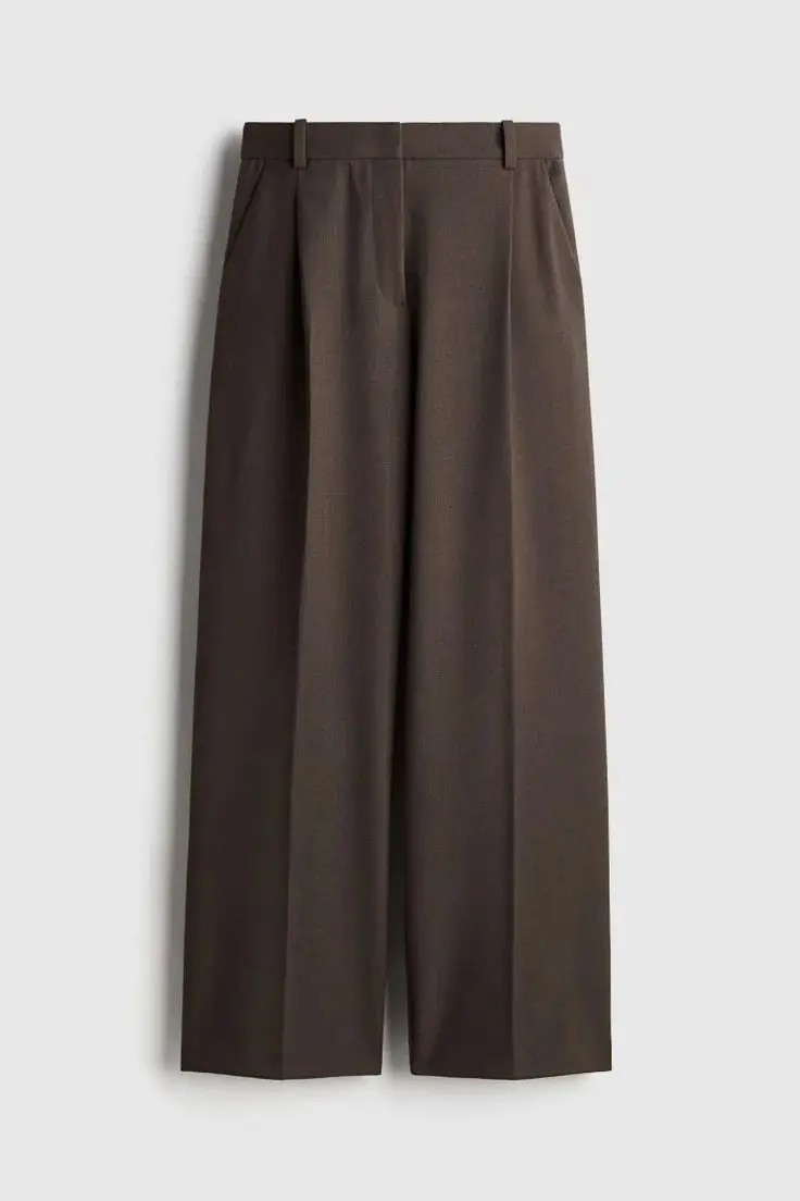 Korean Wide-Leg Pleated Trouser