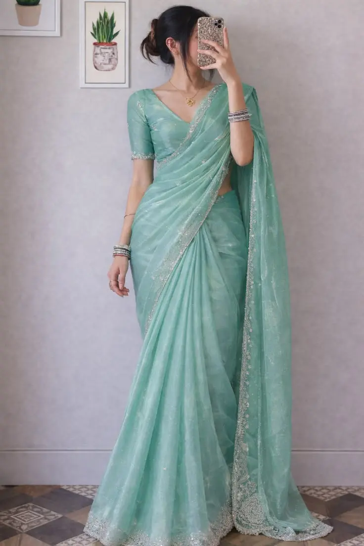 Jimmy Choo organza saree