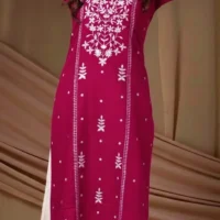 Embroidered Viscose Rayon Straight Kurta for Women1