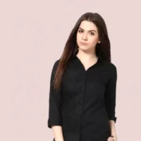 FUNDAY FASHION Women Regular Fit Solid Spread Collar Casual Shirt1